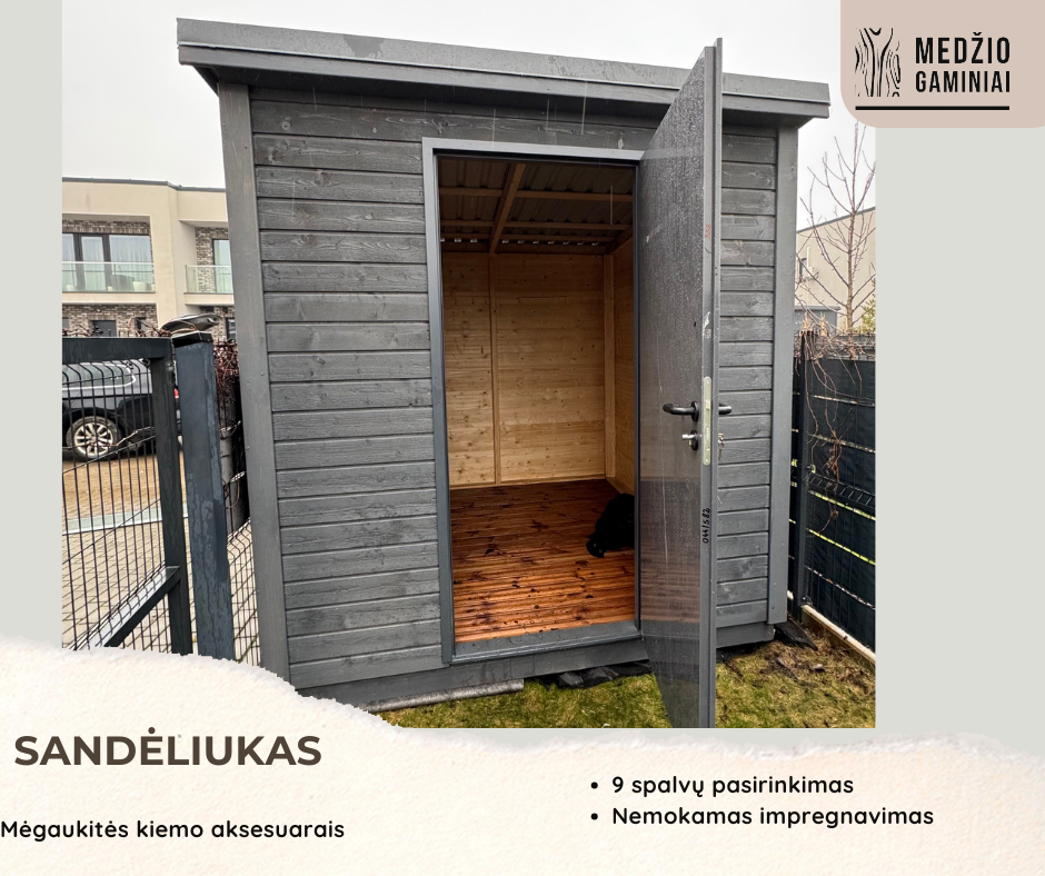 Sandėliukas 2.5x3 m