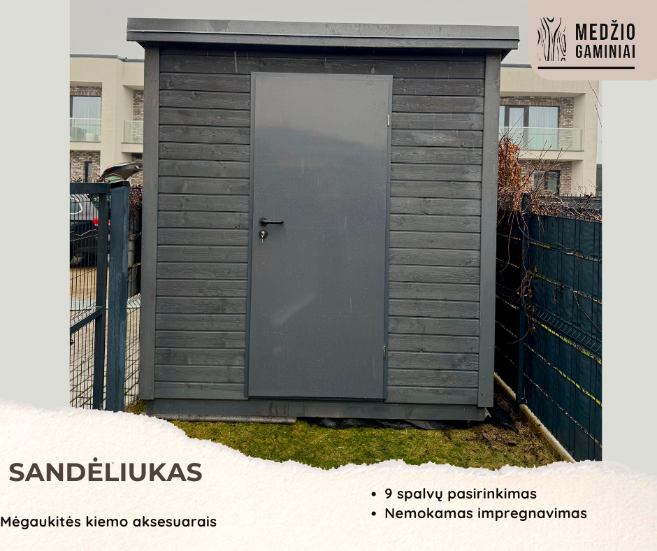 Sandėliukas 2.5x3 m