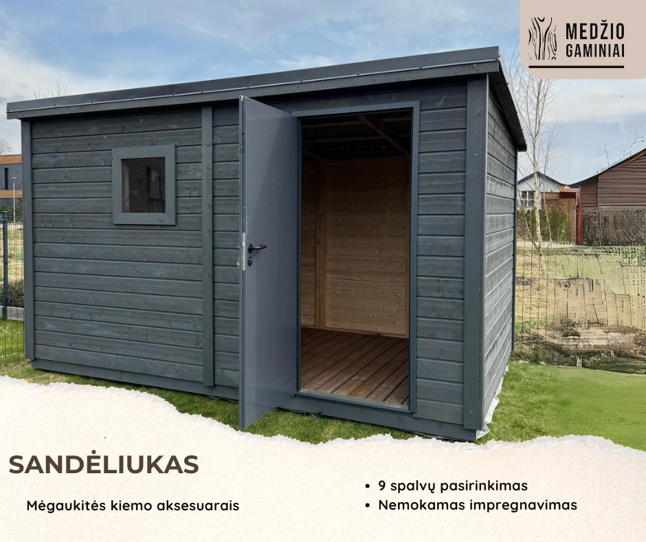 Sandėliukas 2.5x4 m