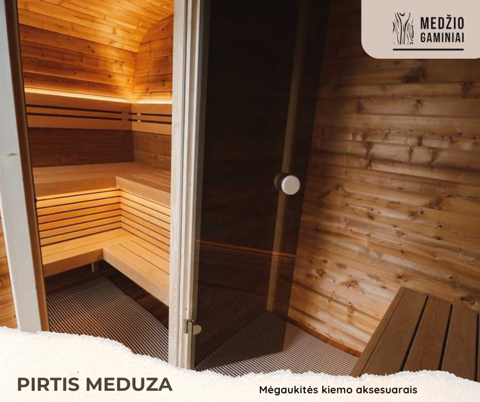 Modulinė termomedžio pirtis „Meduza“