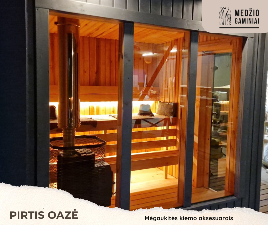 Modulinė lauko sauna Ela