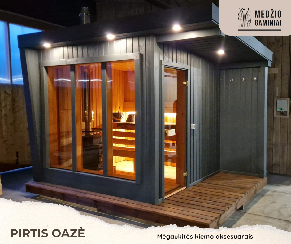 Modulinė lauko sauna Ela