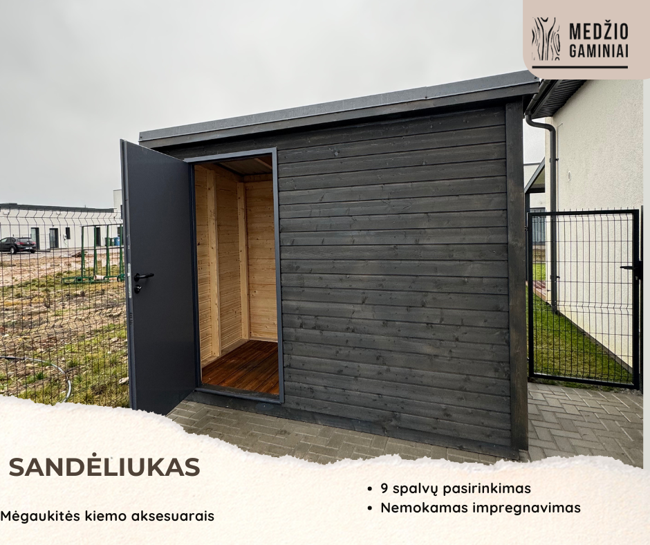 Sandėliukas 2x3 m