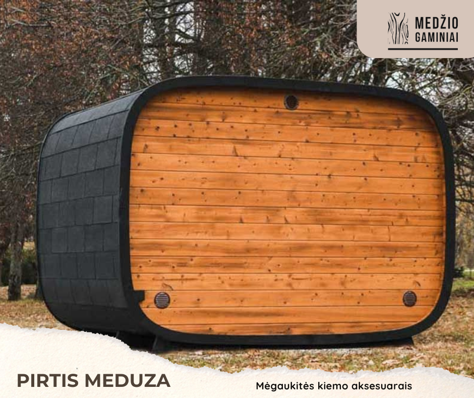Modulinė termomedžio pirtis „Meduza“