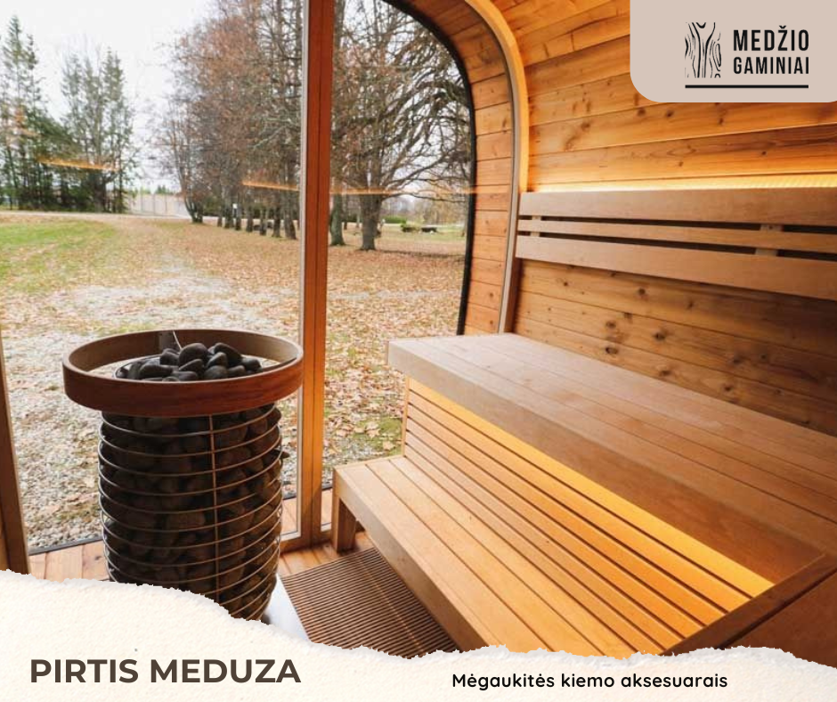 Modulinė termomedžio pirtis „Meduza“