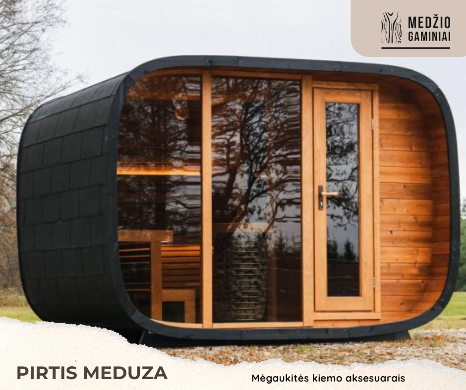 Modulinė termomedžio pirtis „Meduza“